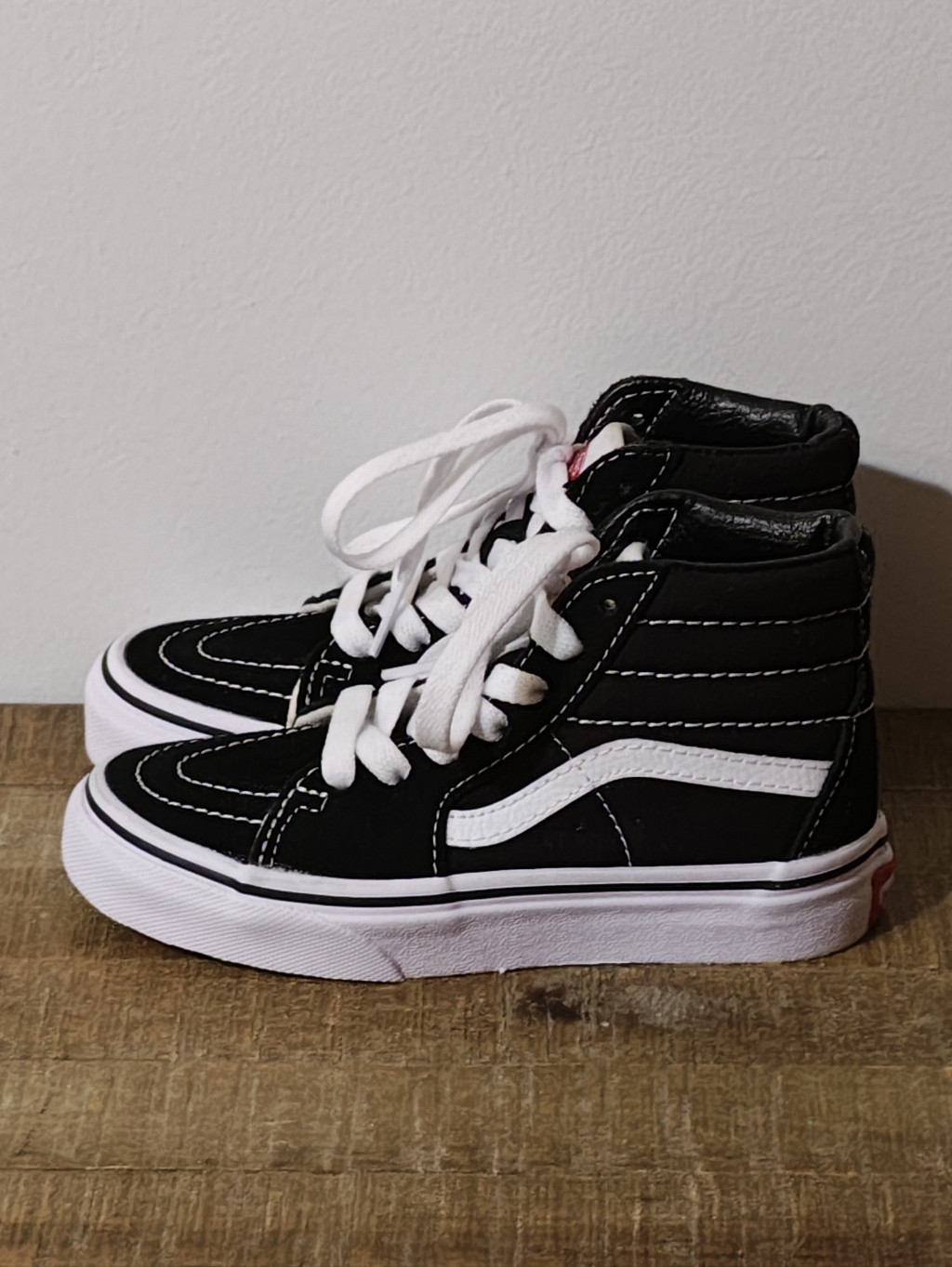 Vans Sk8-Hi 'Black / True White' Kid's Size 12